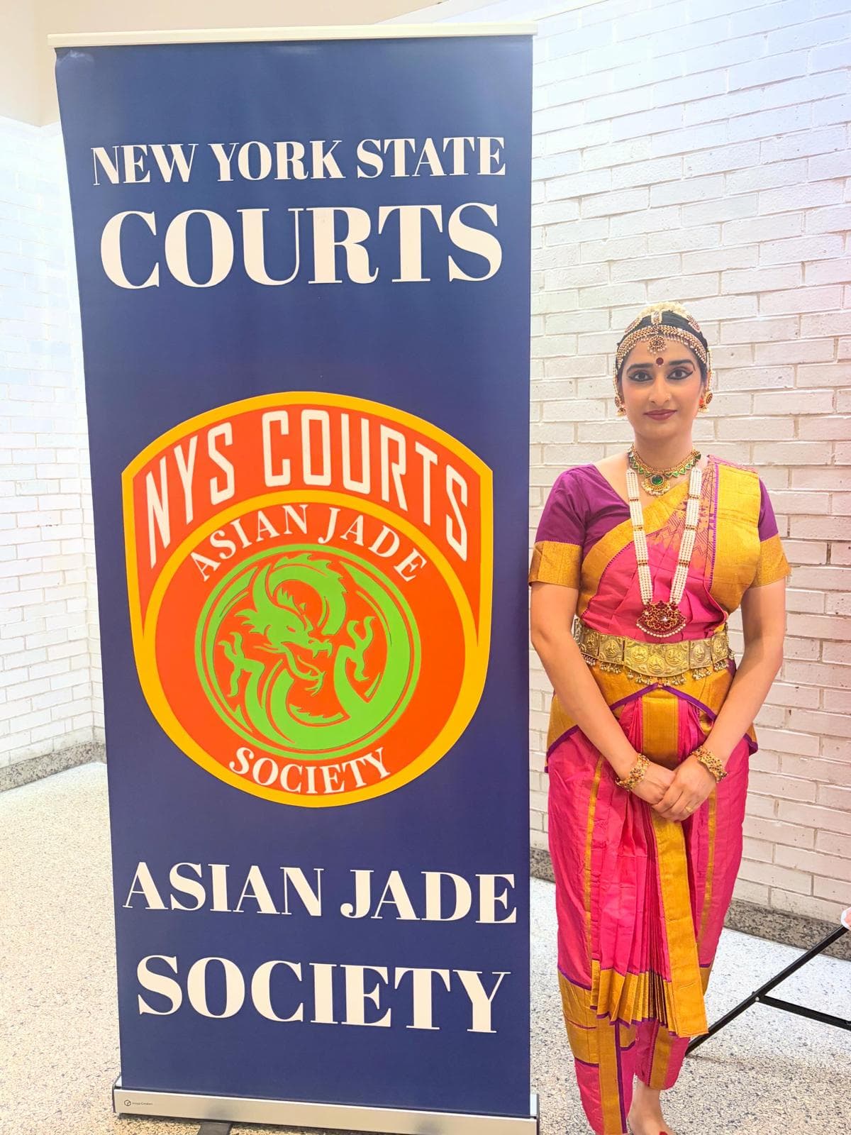 NYC Indian dance performance pose
